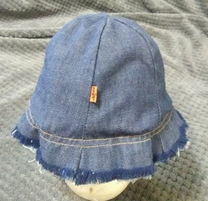 Levi's Vtg Denim Reversible 70's Orange Tab Bucket Hat - Picture 1 of 8