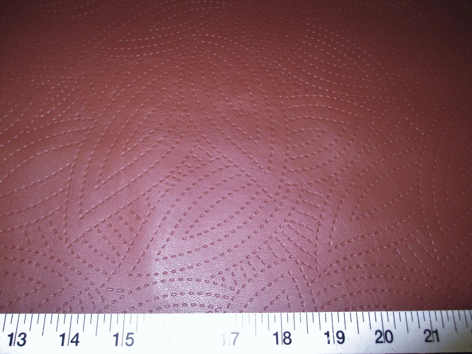 Discount Fabric Richloom Tough Faux Leather Pleather Vinyl Kensington Chilli SS4 - Image 1 of 1