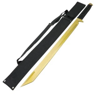 26" Gold Ninja Sword Stainless Steel with Sheath - Picture 1 of 1