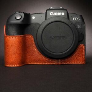 2024 Handmade Genuine Real Leather Camera Half Cover Case Bag For Canon EOS RP