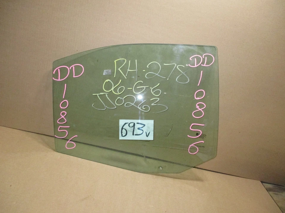 05 06 07 08 09 10 Pontiac G6 4 puertas lado pasajero trasero usado puerta vidrio #693-V  Foto 1 de 1