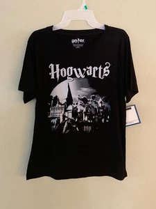 Schwarzes Damen-SHIRT Größe 15/17 Harry Potter Hogwarts Schloss von Jrs XLarge 15/17 - Bild 1 von 3
