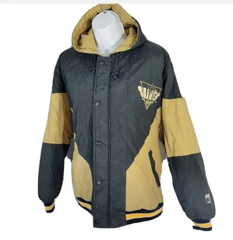 1 Vintage 90s New Orleans Saints  Puffer Jacket Coat Logo 7  NFL Womens 18-20 Cover