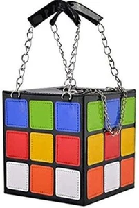 Rubik's Cube Square Handbag Bag A15 - Picture 1 of 5