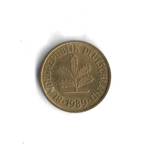 *Better Grade* 1989 F Germany 5 Pfennig World Coin - KM# 107 - Picture 1 of 2