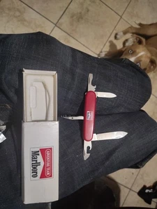 Marlboro Victorinox Switzerland Stainless Steel Swiss Army Knife Vintage RARE! - Picture 1 of 9