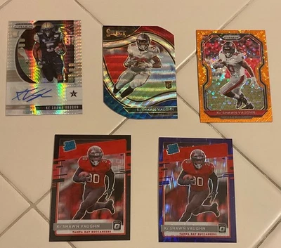 Ke'Shawn Vaughn Optic Black Pandora Rated Rookie /25, Rc Auto /75, And More! - Image 1 of 2