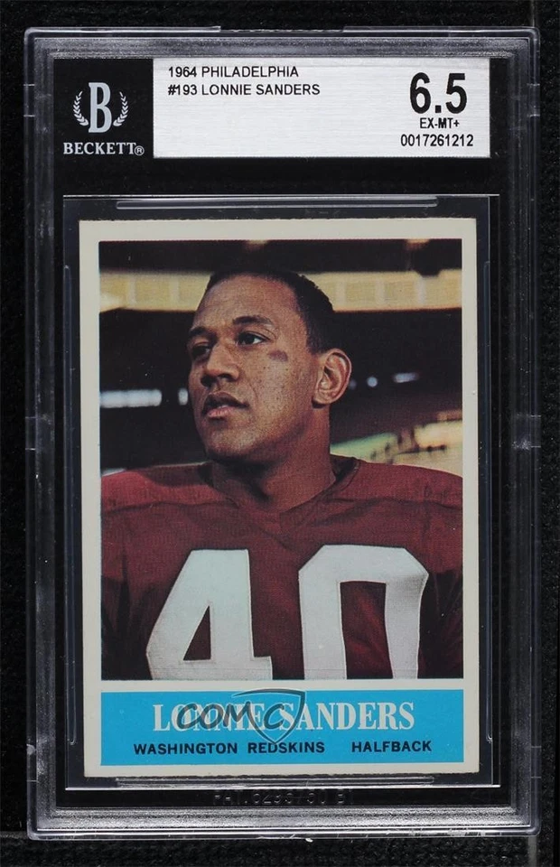 1964 Philadelphia Lonnie Sanders #193 BGS 6.5 Rookie RC - Image 1 of 2