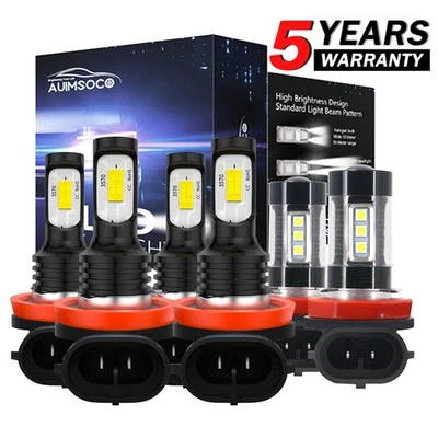 Combo de faros LED altos/lojos + bombillas antiniebla 6x 6000k para Nissan Altima 2007-2019 Foto 1 de 4