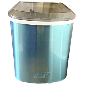 Macchina per il ghiaccio automatica portatile CHEFS - Acciaio inossidabile, scatola aperta testata - Foto 1 di 10