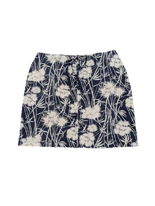 Izod Damenrock blau weiß tropisches Muster A-Linie Größe 16 - Bild 1 von 7