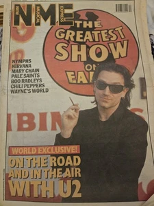 NME Magazine March 1992 U2 World Exclusive Tour Nirvana Red Hot Chili Peppers - Picture 1 of 4