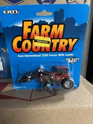 Ertl Farm Country Case International 7220 Tractor with Loader Diecast 1:64 Red - Image 1 of 4
