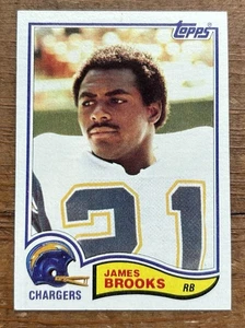 James Brooks 1982 Topps ROOKIE RC Card #226 San Diego Chargers NFL - Bild 1 von 2