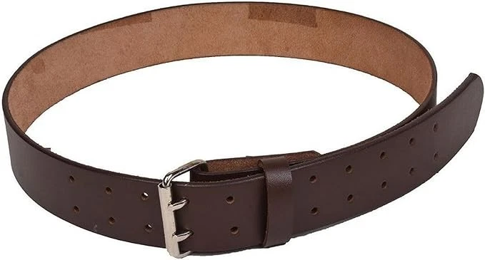 Générique Ceinturon Militaire en 100% Cuir de Haute Qualité avec Boucle à Double - Photo 1/1