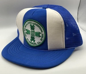 Vtg 1985 St. Charles IL Snapback Mesh Back Hat Cap National Advertising Jubilee - Picture 1 of 15