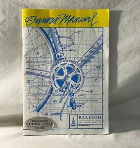 Vintage 1980's Raleigh bicycle owners manual road mountain bike mtb tour 86 87 - Picture 1 of 5