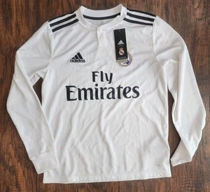ADIDAS Real Madrid Trikot Fußball Soccer Langarmtrikot Jugend L SIEHE INFO! - Bild 1 von 8