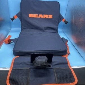 NFL Chicago Bears Sitzkissen mit Taschen, Getränkehalter und Tragegriff navy - Bild 1 von 9