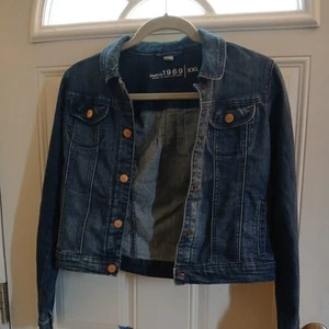 GAP Kids Unisex Cute Long Sleeve Blue Denim Jean Jacket Great Condition Size XXL - Picture 1 of 6