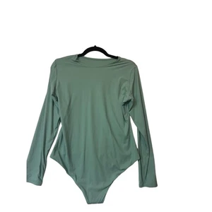 Auden Body Grün Damen Größe XXL Langarm Rundhals Tanga Rücken Weich Neu - Bild 1 von 4