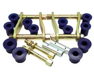 SUPERPRO Greasable Shackle and Bush Kit for FOTON TUNLAND 2012-ON P201 4WD - Picture 1 of 2