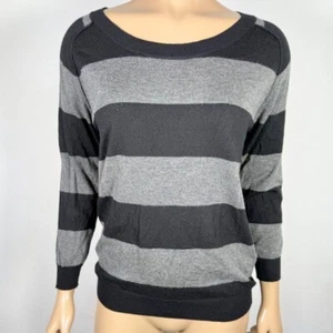 Joie Women’s Size Small Striped Elbow Patch Sweater - Picture 1 of 7