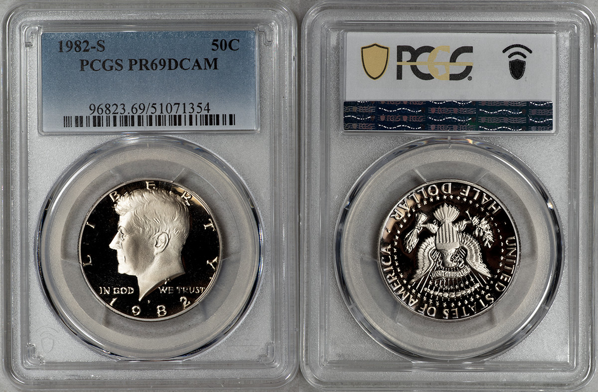 1982 Proof PCGS Certified Kennedy US Half Dollars (1964-Now