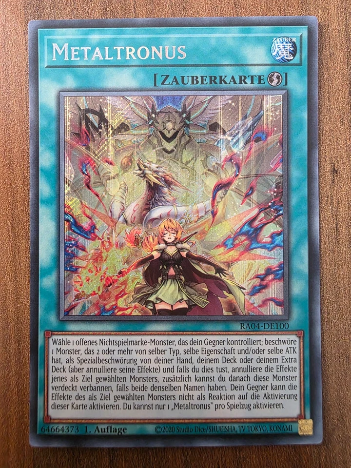 Yu-Gi-Oh! RA04-DE100 Metaltronus Secret Rare NM 1st - Bild 1 von 1