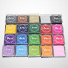 Ensemble de timbres tampons d'encre arc-en-ciel tampon partenaire 20 couleurs empreintes digitales