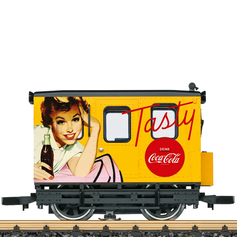 LGB 20064 Coca-Cola Crew Car G Scale Diesel Locomotive - Yellow