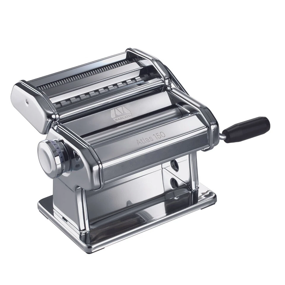 Marcato Atlas 150mm Adjustable Pasta Machine - Silver Made in Italy - Image 1 of 4