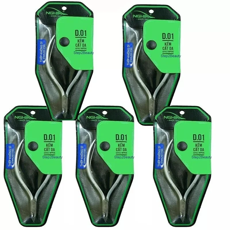 Nghia - Stainless Steel Cuticle Nipper D01 Jaw 14 (Pack of 5) - Image 1 of 1