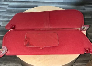 FORD F250 F350 DRIVER/PASSENGER SUN VISOR SHADE BLUE CLOTH 87-96 F150 87-96.  - Picture 1 of 9