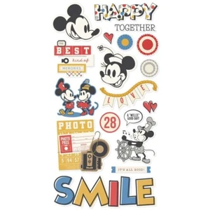 Historias simples ~ SAY CHEESE CLASSIC MOUSE ~ Pegatinas de aglomerado ~ Disney - Imagen 1 de 1