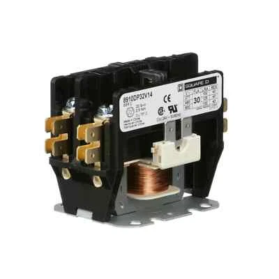 Square D 8910DP32V14 30A 2P 24V~ Open Definite Purpose Contactor - Image 1 of 2