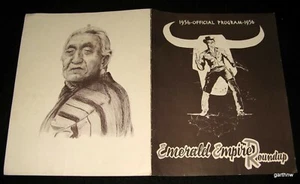 RODEOPROGRAMM 1956 MIT DIENSTPLAN * SMARAGD EMPIRE ROUNDUP * EUGENE OREGON - Bild 1 von 2