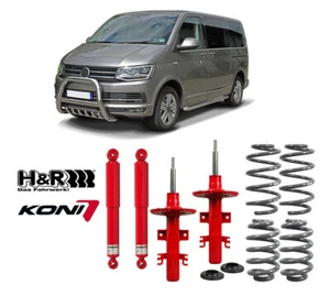 Höherlegungsfedern +40mm passend für VW T6 (2015-2019) Stoßdämpfer Bus Multivan - Bild 1 von 10