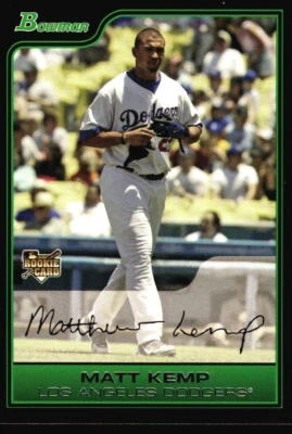 2006 Bowman Draft Picks & Prospects Matt Kemp Rookie #BDP1 Dodgers - Image 1 of 2