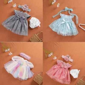 Doll Dress for 55cm Reborn Doll Clothes Accessories Handmade DIY Toys for Girls - Picture 1 of 34