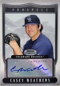 Casey Weathers 2007 Bowman Sterling Prospect Auto Colorado Rockies #BSP-CWW [B] - Picture 1 of 7