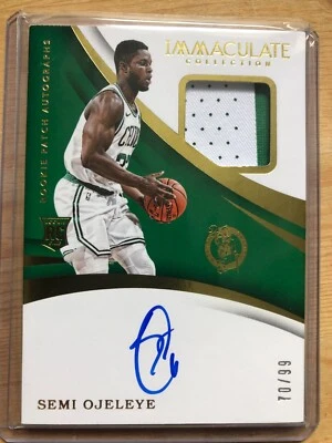 2017-18 Panini Immaculate SEMI OJELEYE Jersey Auto Autograph Rookie RC 70/99 - Image 1 of 2