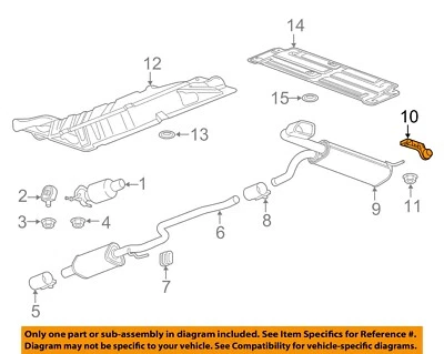 Componentes de escape GM OEM 17-19 Cruze - Silenciador WTpipe Hanger 39112907 Foto 1 de 2