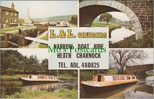 Lancashire Postcard - Heath Charnock Narrow Boat Hire, L & L Cruisers RS35732 - Picture 1 of 1