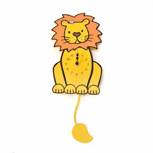 LÖWENKINDER / KÜCHENWANDUHR MIT PENDEL. NEU & VERPACKT. - Bild 1 von 1