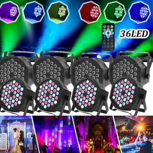 110W PAR Can Light 36LED RGB Stage Lighting DMX DJ Party Wash Up Lights - Picture 1 of 28