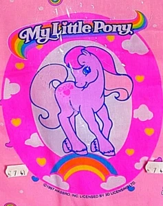 Neu versiegelt My Little Pony 90er G2 1997 seltene Decke Bettwäsche Baby Puppe - Bild 1 von 3