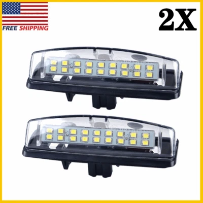 Luces LED blancas de matrícula H para Lexus IS300 ES300 LS430 HS250h 6000K 18-SMD Foto 1 de 4