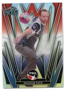 2024 Leaf Metal PBA Bowling Red White Blue Prismatic 22 - Graham Fach #2/10 - Imagen 1 de 1