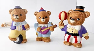 Homco Home Interiors Circus Bears Figurine Set of 3 Carnival Clown Vintage #1449 - Picture 1 of 14